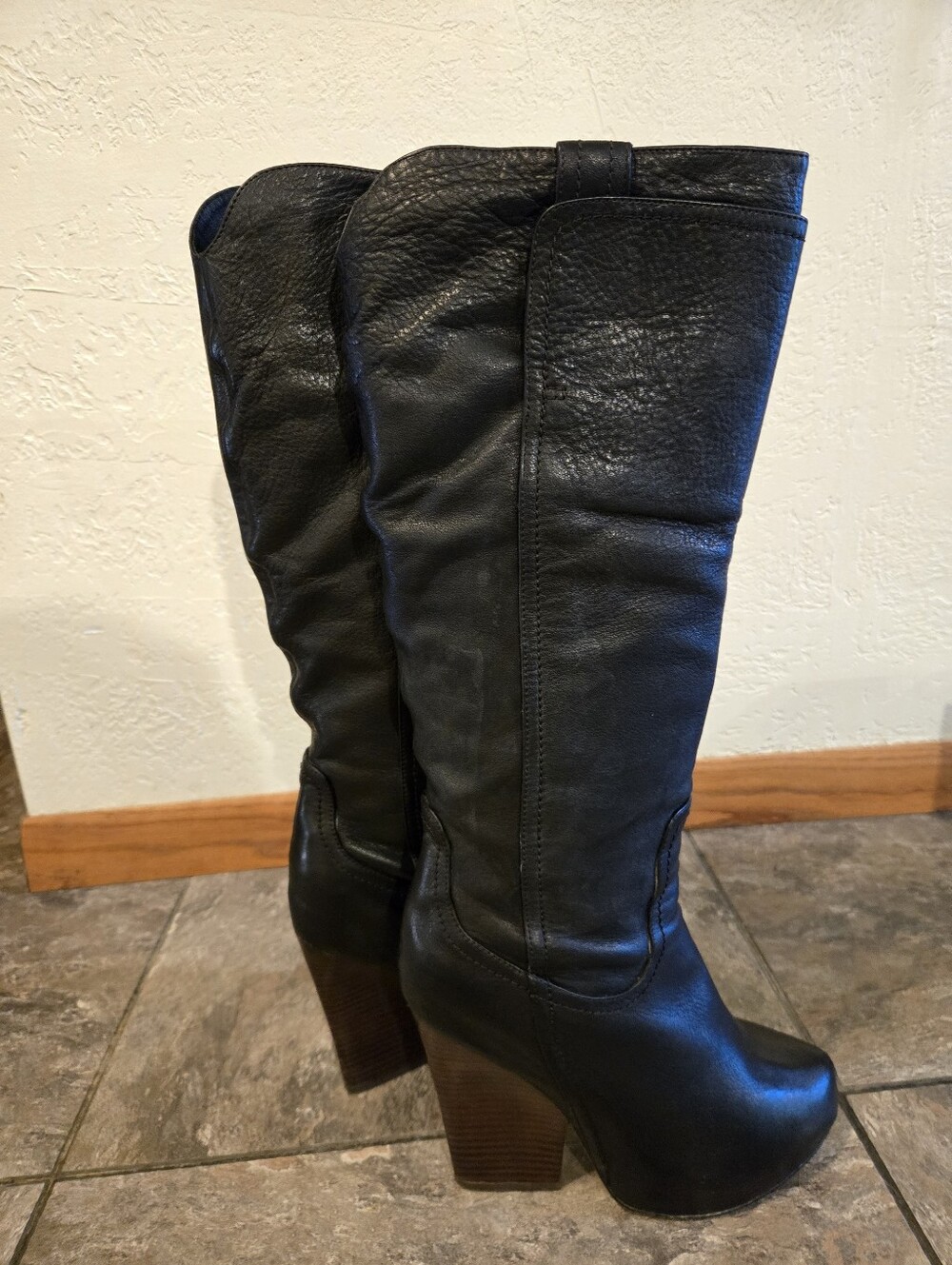 Dolce Vita 'QUOTE' NAPA LEATHER KNEE HIGH PLATFORM BOOT. WITH OG BOX